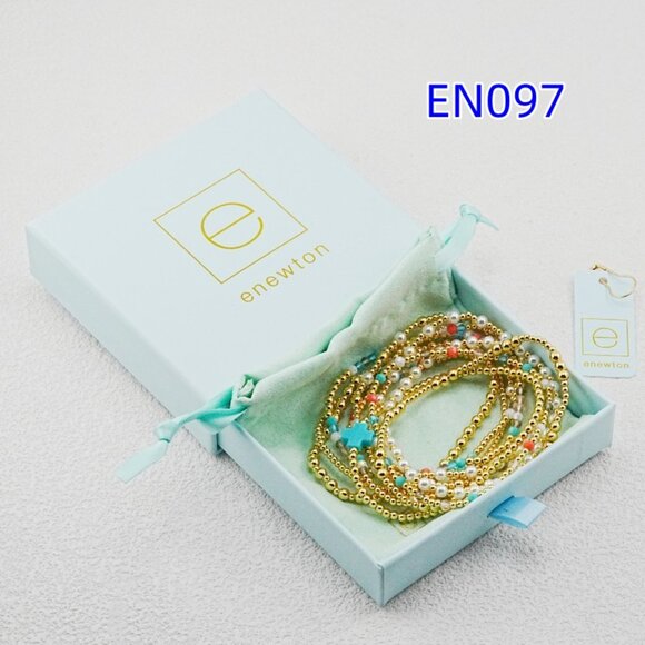 Enewton Colorful Crystal & Gold Bead Bracelet Set - Picture 2 of 7